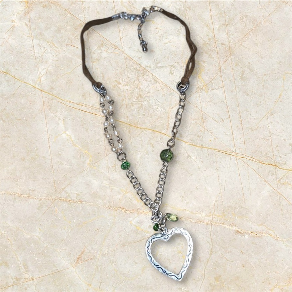 American Eagle Silver Heart Necklace Clasp Marked 925 NEW